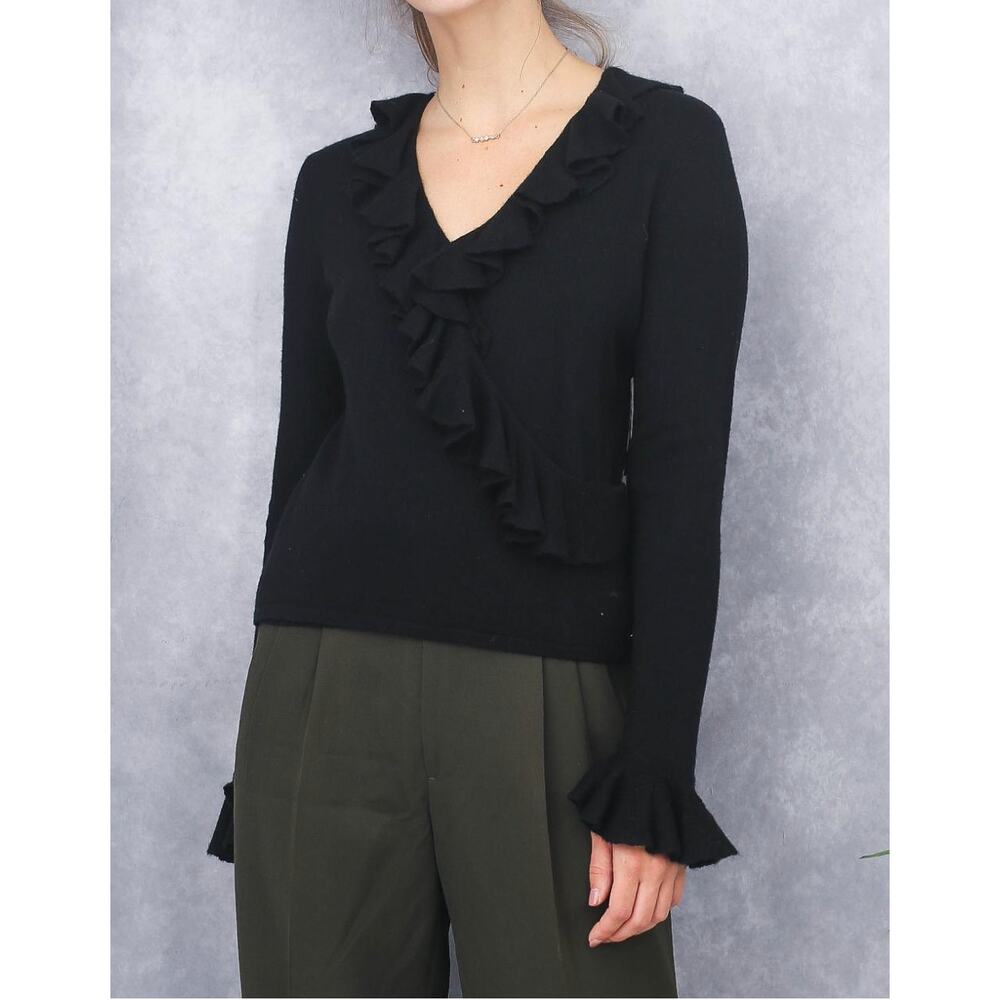 Lauren Ralph Lauren Sweater in Black Silk and Cashmere Blend sz. Medium